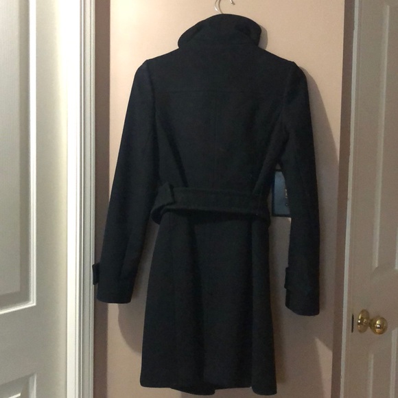 T. Babaton Wool Blend Bromley Belted Military Coat - Picture 2 of 4